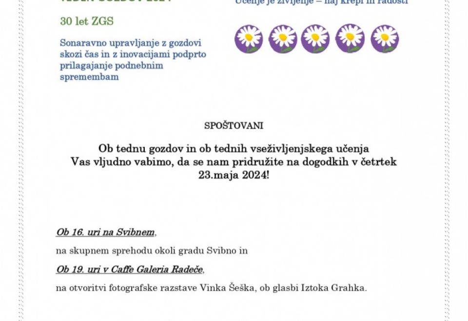 Predstavitev obnovljene Turistične zgodovinsko-gozdne učne poti - sprehod okoli gradu Svibno