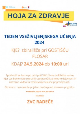 24.5.2024 - 10.00 - Hoja za zdravje