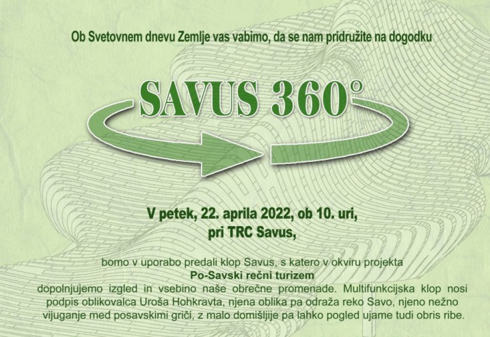 Vabilo na prireditev Savus 360°