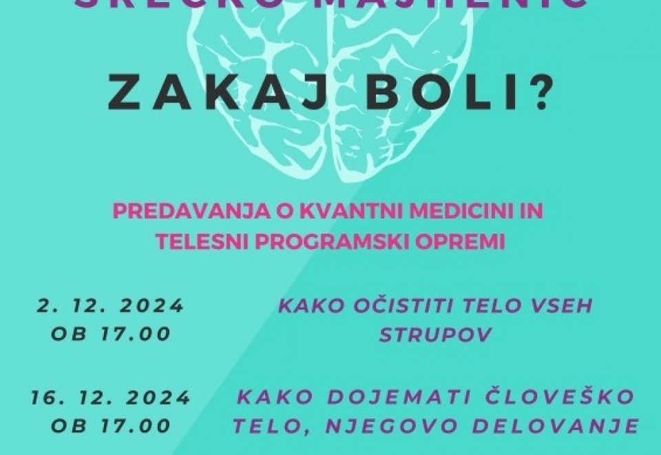Predavanje Srečka Majheniča: Zakaj boli? - Kako dojemati človeško delo, njegovo delovanje