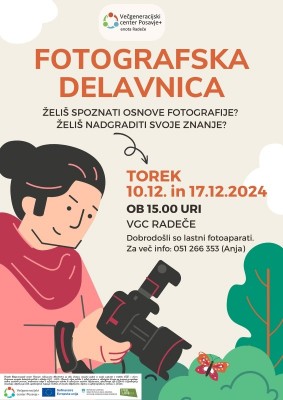 10.12.2024 - 15.00 - Fotografska delavnica, 1. del