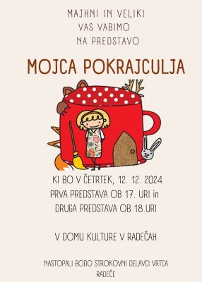 12.12.2024 - 18.00 - Predstava Mojca Pokrajculja