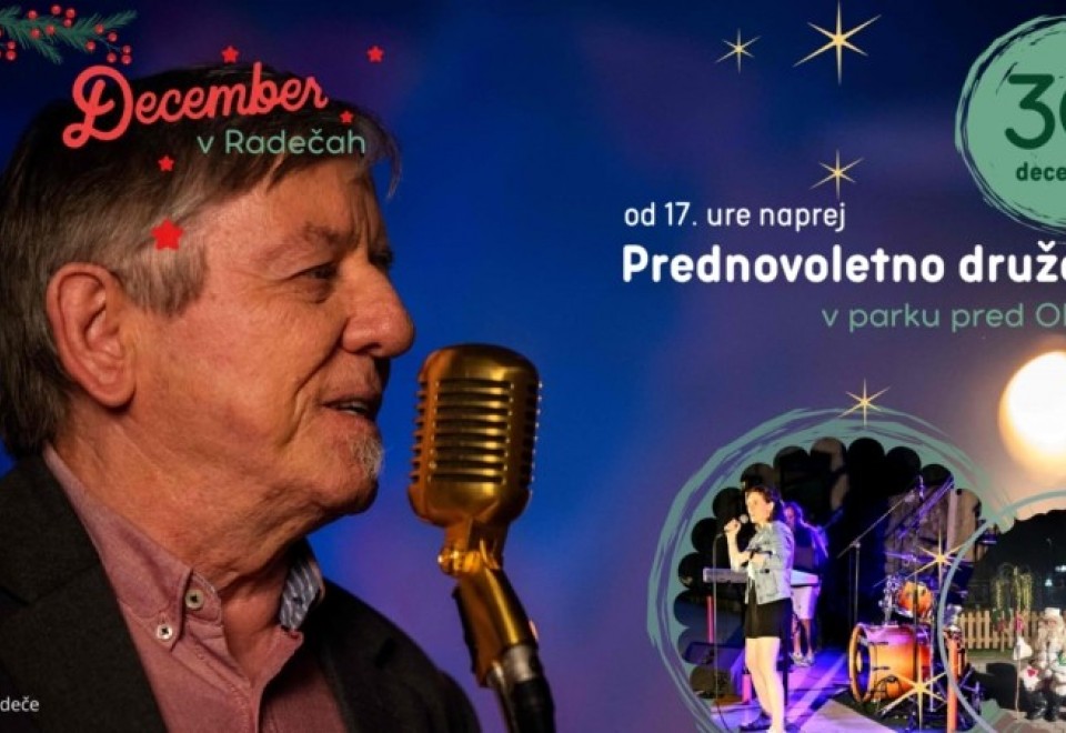 Prednovoletno druženje: dedek Mraz, skupina Makadam in Slavko Ivančič