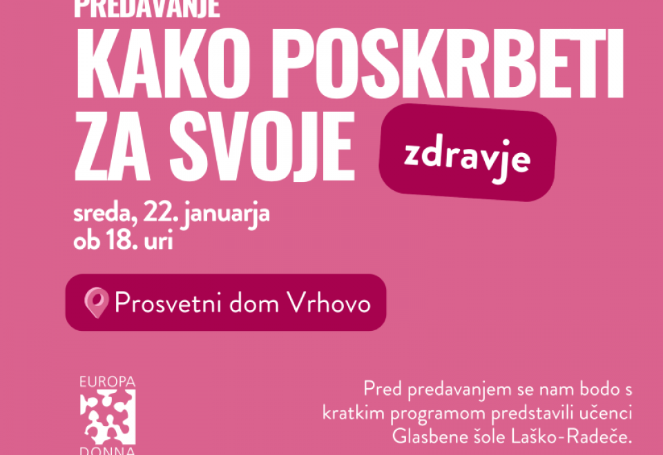Kako poskrbeti za svoje zdravje - preventiva in zgodnje odkrivanje raka