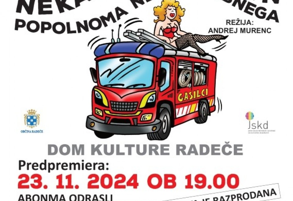 Premierna predstava Nekaj dragega in popolnoma neuporabnega v Domu kulture Radeče