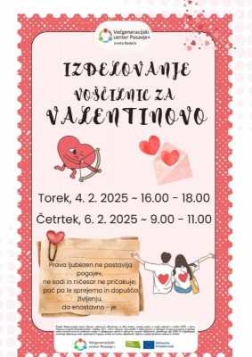 4.2.2025 - 16.00 - Izdelovanje voščilnic za valentinovo