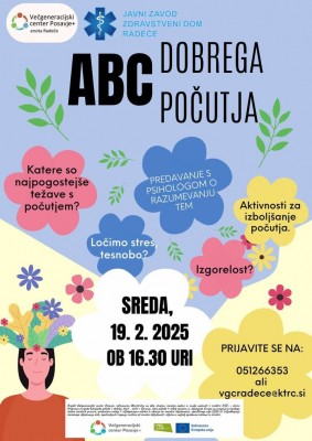 19.2.2025 - 16.30 - Predavanje ABC dobrega počutja
