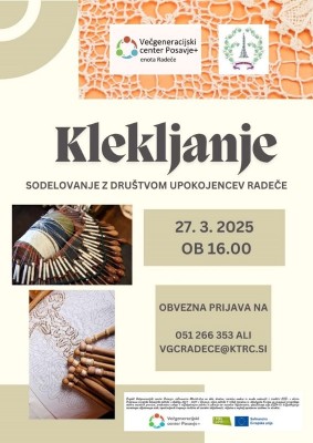 27.3.2025 - 16.00 - Delavnica Klekljanje