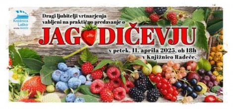 11.4.2025 - 18.00 - Jagodičevje - predavanje Nike Cvelbar Weber