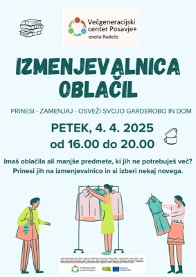 4.4.2025 - 16.00 - Izmenjevalnica oblačil