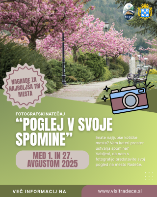 JAVNI POZIV: Fotografski natečaj "Poglej v spomine"