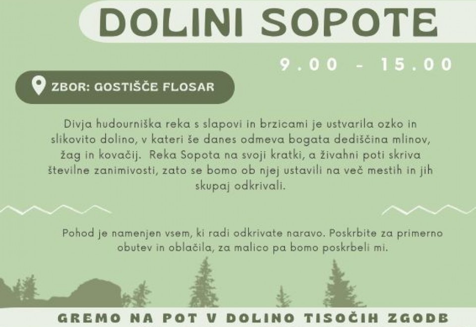 Karavana po dolini Sopote