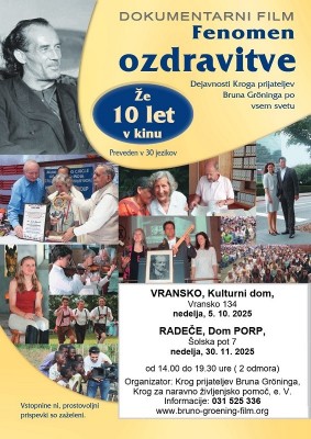 30.11.2025 - 14.00 - Dokumentarni film Fenomen ozdravitve