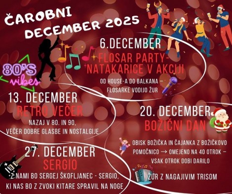 6.12.2025 - 20.00 - Flosar party - Natakarice v akciji