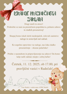 11.12.2025 - 17.00 - Iskanje prazničnega zaklada