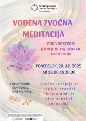 29.12.2025 - 18.00 - Vodena zvočna meditacija
