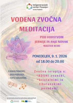 9.1.2026 - 18.00 - Zvočna meditacija