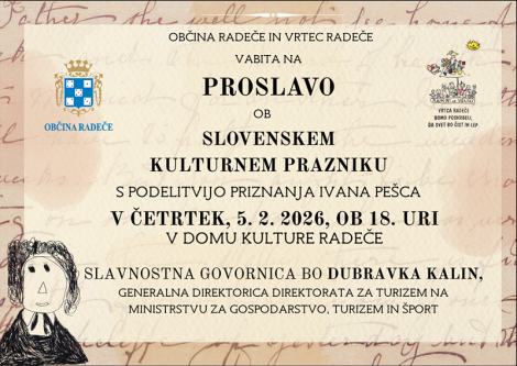 5.2.2026 - 18.00 - Proslava ob slovenskem kulturnem prazniku