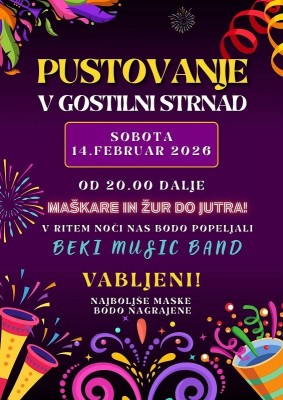 14.2.2026 - 20.00 - Pustovanje v Gostilni Strnad