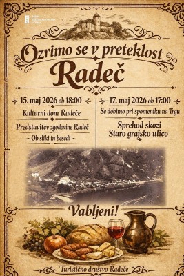 15.5.2026 - 18.00 - Predstavitev zgodovine Radeč