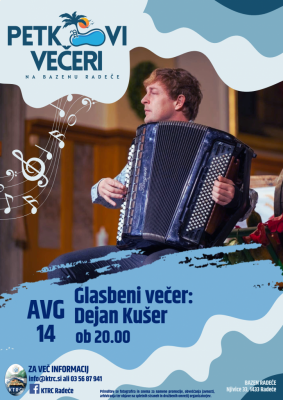 14.8.2026 - 20.00 - Glasbeni koncert: Dejan Kušer